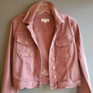 Lila Rose Pink Cotton Jean Jacket - Size Small